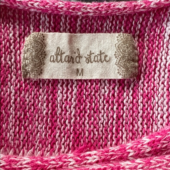 Altar'd State Pink and White Floral Sweater - Picture 3 of 6